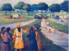 Guru Arjan sponsored the digging up of a well.